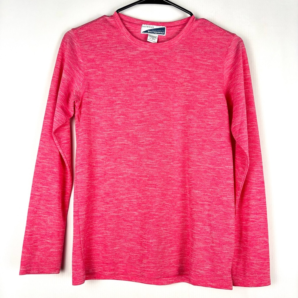 White Sierra Insect Shield Long Sleeve Girls Large